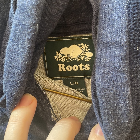 Large Blue Roots Hoodie - Picture 3 of 5